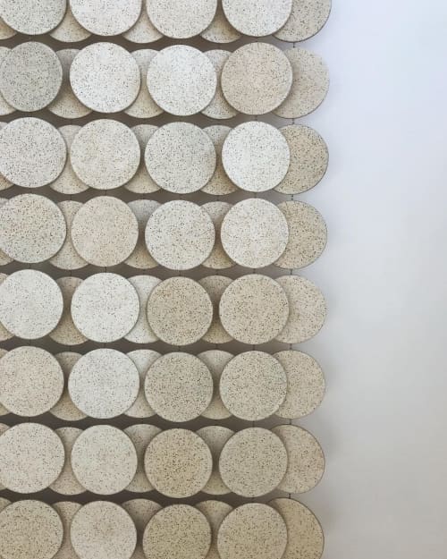 Brian Ellis | Wall Sculpture in Wall Hangings by Whitney Sharpe of Latch Key | La Playa Inn in Santa Barbara. Item made of ceramic