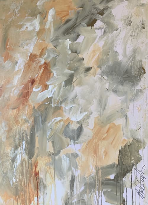 I've Fallen For You🔴 | Oil And Acrylic Painting in Paintings by Darlene Watson Abstract Artist. Item composed of canvas and synthetic