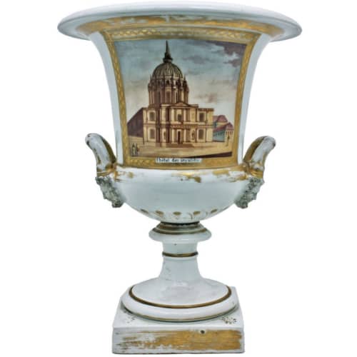 French Porcelain Urn circa 1840 | Vase in Vases & Vessels by Jonathan Rachman Design | SF Decorator Showcase 2019 in San Francisco. Item composed of ceramic