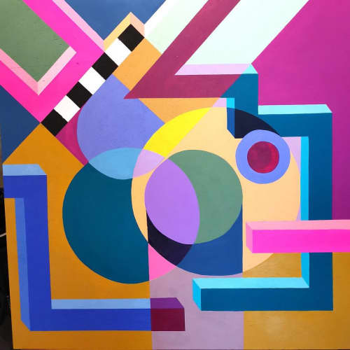 Just Try It | Oil And Acrylic Painting in Paintings by Jaime J. Brown. Item made of wood with synthetic