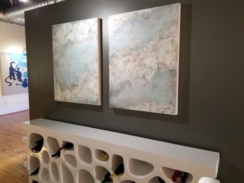 Serenity 1 and  2 | Oil And Acrylic Painting in Paintings by Lorra Kurtz Fine Art. Item made of synthetic