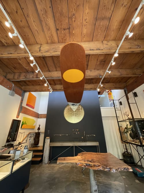 Kookbox surfboard | Sculptures by Cathy Liu. Item made of wood with synthetic