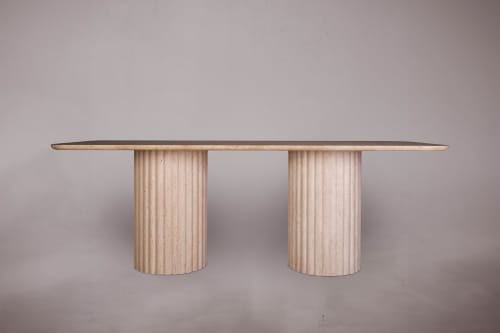 Marble Dining Table. Dining Table. Dining Room Table. Round | Tables by HamamDecor LLC. Item composed of marble in minimalism or contemporary style