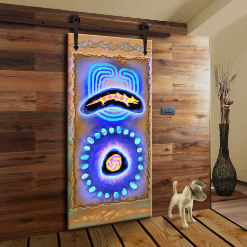 NeoNeolithic 1 | Door in Furniture by Blue Bliss. Item composed of wood in eclectic & maximalism or rustic style