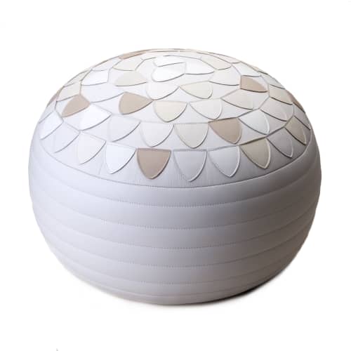 Lotus Pouf | Pillows by Moses Nadel. Item composed of cotton