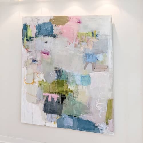 Living by the Lake | Mixed Media in Paintings by Laurie Kwo | The Lydian in Chicago