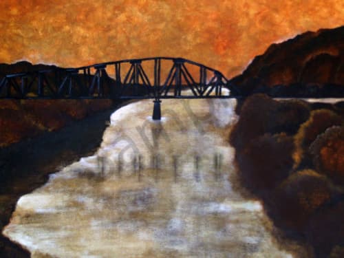 The Bridge | Prints by LaShonda Scott Robinson. Item composed of wood & canvas compatible with contemporary and traditional style