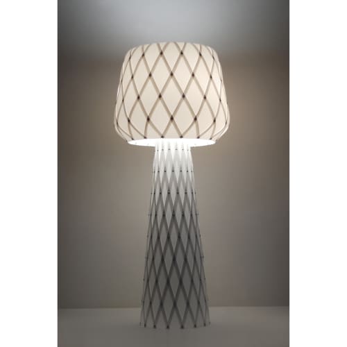 Diamond Grid Table Light 100 | Floor Lamp in Lamps by ADAMLAMP. Item composed of synthetic compatible with modern style