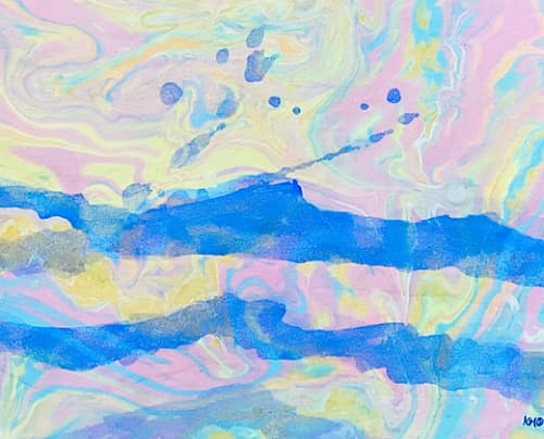 Lightness- 8x10 inch Botanical Painting on Mulberry Paper | Watercolor Painting in Paintings by KMOK Art. Item made of paper works with boho & minimalism style