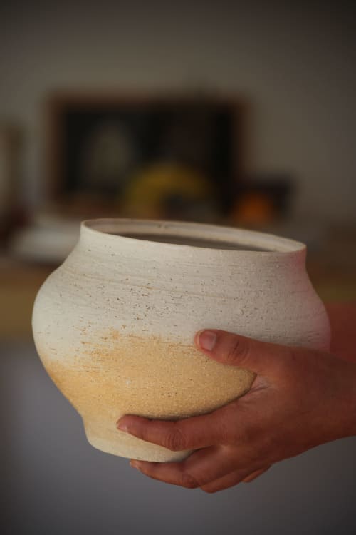 Wheel Thrown Stoneware large Serving Bowl .High Fired | Serveware by KilnGod Ceramics. Item made of stoneware