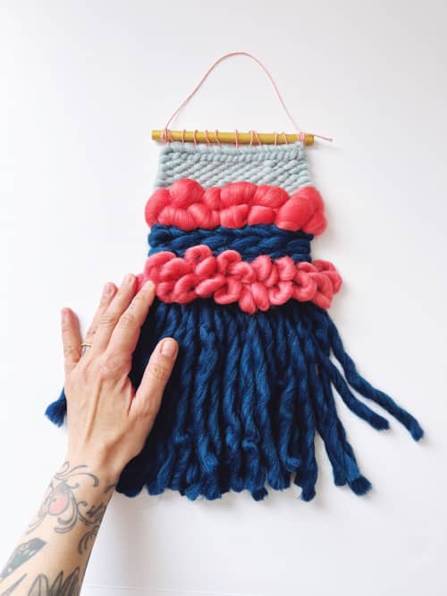 MINI WEAVE woven wall hanging | Macrame Wall Hanging in Wall Hangings by Nova Mercury Design. Item composed of cotton