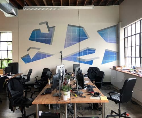 Wall Mural | Murals by Damien Gilley Studio | dotdotdash in Portland. Item made of synthetic