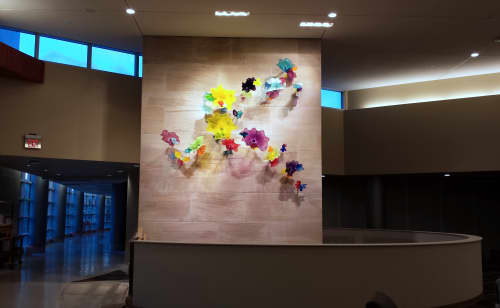 Bello Fiori | Wall Sculpture in Wall Hangings by April Wagner, epiphany studios | St. Joseph Mercy Oakland in Pontiac. Item made of glass