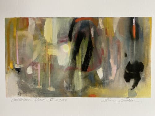 Callahan Road V | Oil And Acrylic Painting in Paintings by Anne C. Faber. Item made of paper & synthetic
