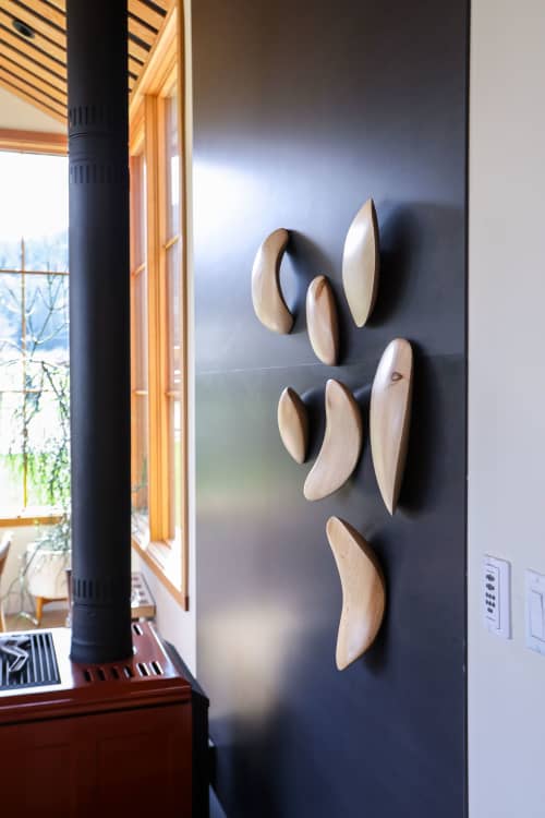 Diminutional Wall Sculptures 7 | Sculptures by Ivars Design. Item made of wood works with contemporary & modern style