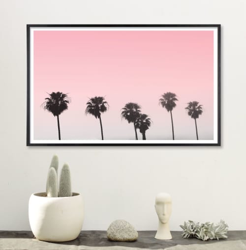 Pink Palms | Photography by Capricorn Press. Item composed of paper in minimalism or contemporary style
