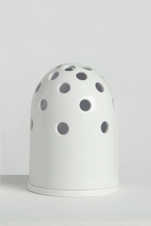 Fly's Eye Vase | small / white | Vases & Vessels by Krafla | Krafla Studio in Kraków