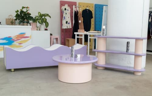 “Ofo Shelf Front” | Shelving in Storage by Objects for Objects | GALERIE.LA in Los Angeles. Item composed of wood and synthetic