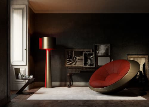 ALUNITE Floor Lamp | Lamps by Mavimatt. Item made of aluminum