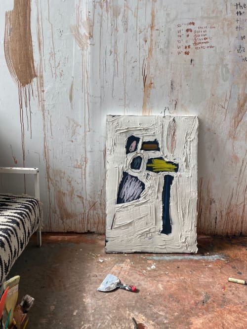 You're My Favorite Mistake | 25x37 inches Original Painting | Oil And Acrylic Painting in Paintings by Allison Rohland. Item made of maple wood & canvas compatible with boho and minimalism style