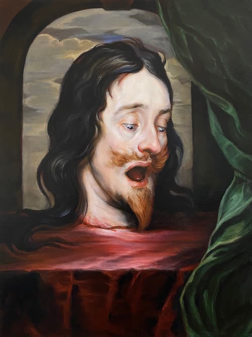 King Charles I | Oil And Acrylic Painting in Paintings by CP Weyant. Item made of canvas with synthetic