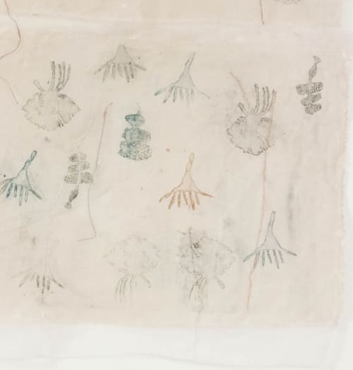 Silk of Sea | Mixed Media by Vero Gonzalez Ugarte. Item composed of fabric & fiber compatible with contemporary style
