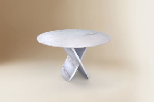 Balance Round Table | Dining Table in Tables by Dovain Studio. Item made of marble