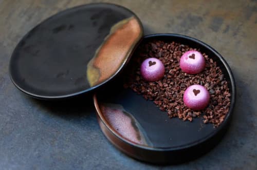 Metallic Candy Box | Decorative Tray in Decorative Objects by Erin Hupp Ceramics | Nightbird in San Francisco