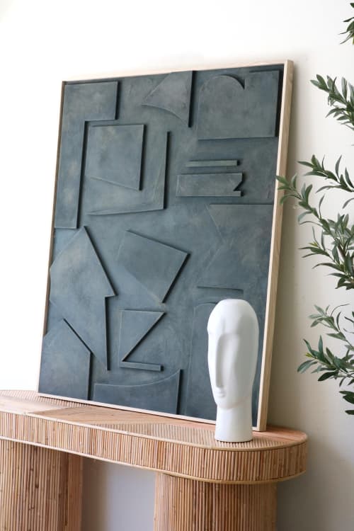 Abstract Wood Art, Wood Wall Art, Wood Sculpture, Modern Art | Wall Sculpture in Wall Hangings by Blank Space Studios. Item made of wood works with modern style