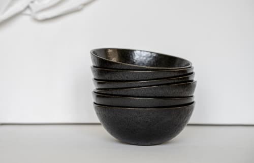 Black Stoneware Everyday Bowl | Dinnerware by Creating Comfort Lab. Item composed of stoneware