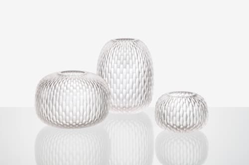 Metamorphosis Vase - Clear | Vases & Vessels by Rückl. Item composed of glass compatible with contemporary and modern style