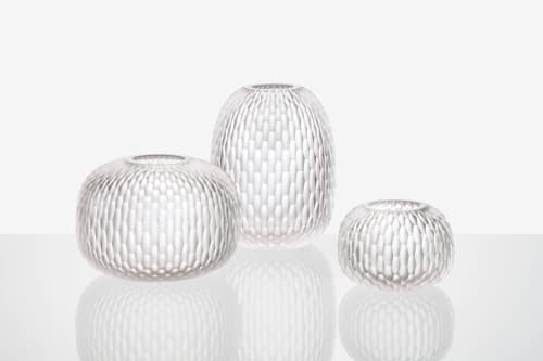 Metamorphosis Vase - Clear | Vases & Vessels by Rückl. Item composed of glass compatible with contemporary and modern style