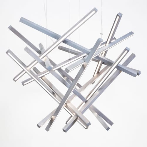 Diamond chandelier | Chandeliers by Next Level Lighting. Item made of wood