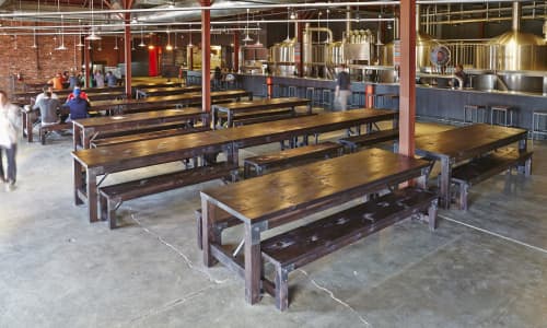 Community Tables Benches | Tables by Goebel & Co. Furniture | Urban Chestnut Grove Brewery and Bierhall in St. Louis