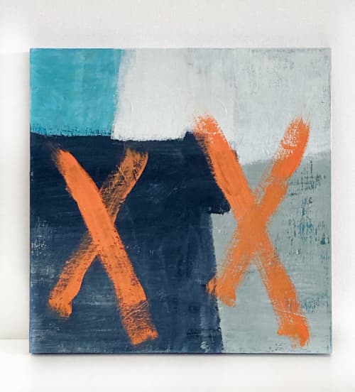 Balance of Fragility | Oil And Acrylic Painting in Paintings by Rebecca Zweibel. Item made of canvas & synthetic