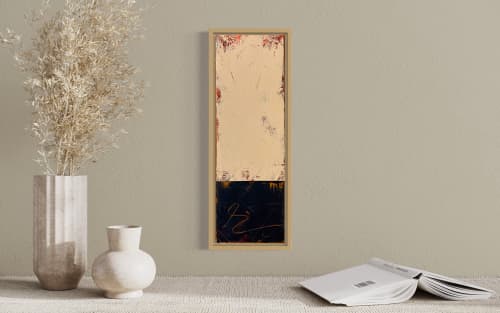 6 x 18 Study #1, Abstract Study on canvas | Oil And Acrylic Painting in Paintings by JD Logan Fine Art. Item made of canvas works with boho & minimalism style