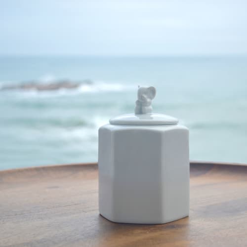 Guardians Tea and Cookie Jars | Vessels & Containers by Maia Ming Designs. Item composed of ceramic