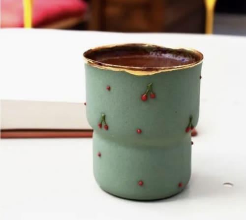 Monde Espresso Gold  Cup | Drinkware by The Selsius Fine Porcelain Tableware