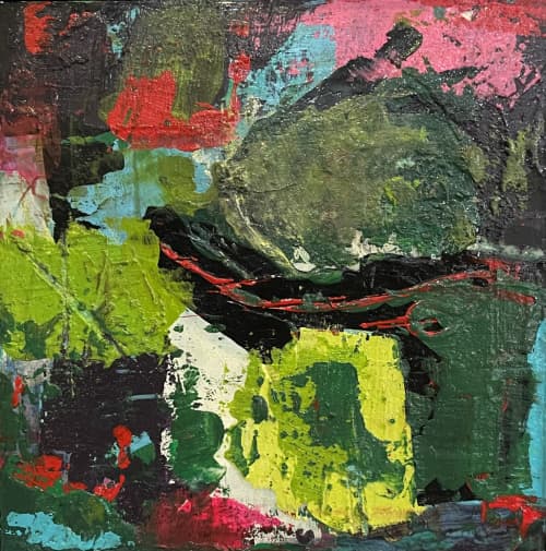 Untitled #41 | Oil And Acrylic Painting in Paintings by Niki J Sands. Item composed of synthetic