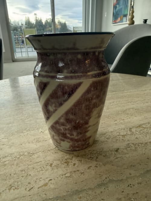 Progressive Vase | Decorative Objects by Falkin Pottery. Item made of ceramic compatible with mid century modern and contemporary style