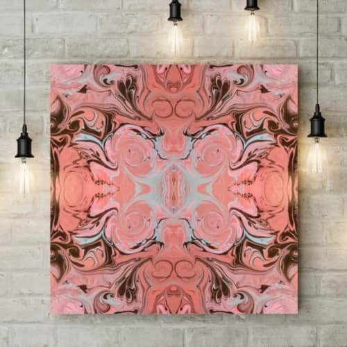 Paola Giulia De Giovanni | Prints by KALEIDO MARBLING ART. Item made of canvas & paper