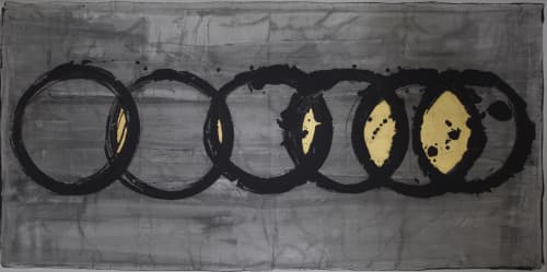 The Space in Between | Oil And Acrylic Painting in Paintings by Rod McIntosh. Item composed of canvas & paper