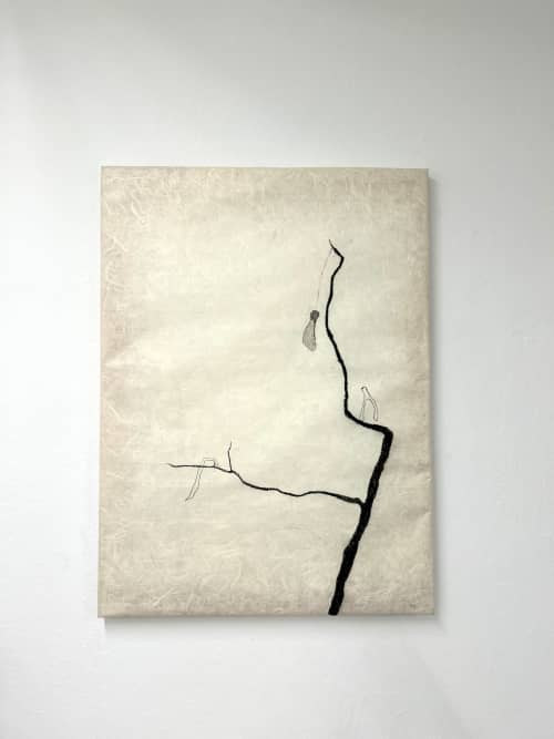 My purpose is pulling me out | Drawing in Paintings by María Utzella