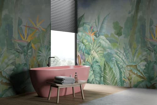 Handcrafted textured wallpaper - SH-20 | Wall Treatments by Affreschi & Affreschi. Item composed of paper compatible with minimalism and contemporary style