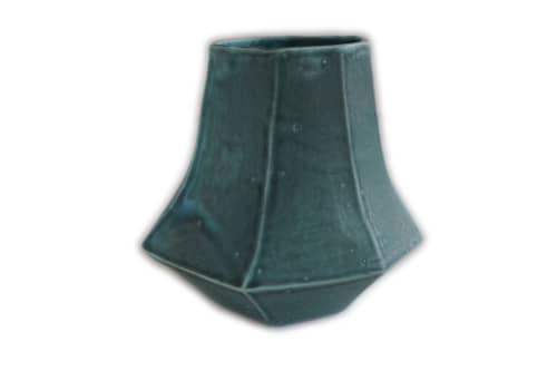 Lantern Vase | Vases & Vessels by Lauren Herzak-Bauman. Item composed of stoneware