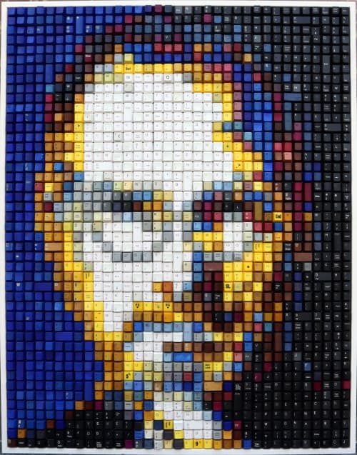 Steve Jobs - Blue | Wall Hangings by Erik Jensen Art