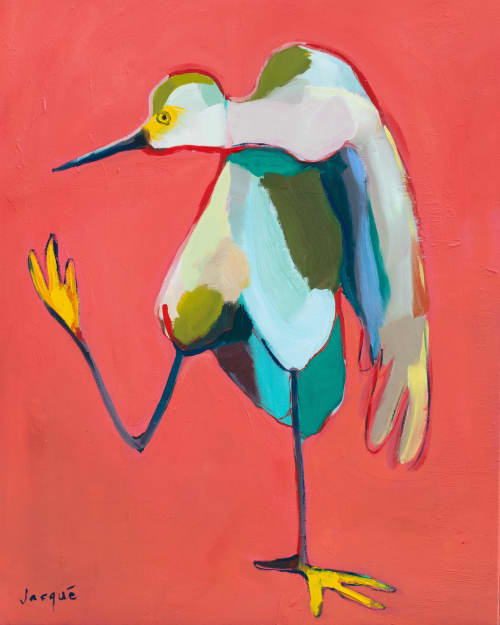 Wilma | Oil And Acrylic Painting in Paintings by Jacque Price. Item made of canvas works with boho & contemporary style
