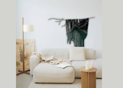 Filtered Forest Light | Macrame Wall Hanging in Wall Hangings by Gabriela Lupescu. Item compatible with minimalism and contemporary style
