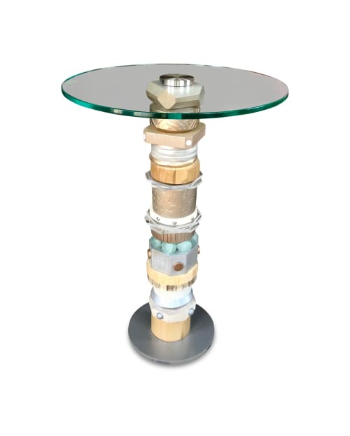 Seyshelles | End Table in Tables by Andi-Le | Private Residence, Aspen in Aspen. Item made of wood & glass