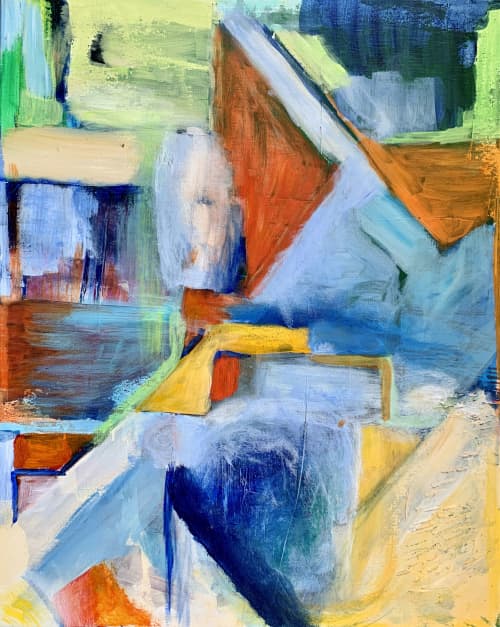 Zoom Zone - Abstract Colorful Painting | Oil And Acrylic Painting in Paintings by Checa Art. Item made of canvas